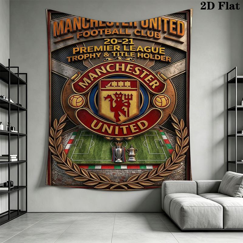 Manchester Crest Pride Tradition Threepiece Set 1 Duvet Cover 2 Pillowcase Without Core Christmas Birthday Gift Bedding Set