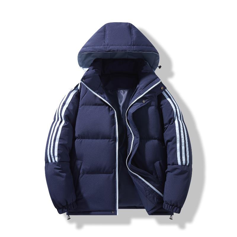 Hooded Cotton-padded Men's Winter New Loose Cotton-padded Jacket Bread Jacket Short Warm Cotton-padded Jacket