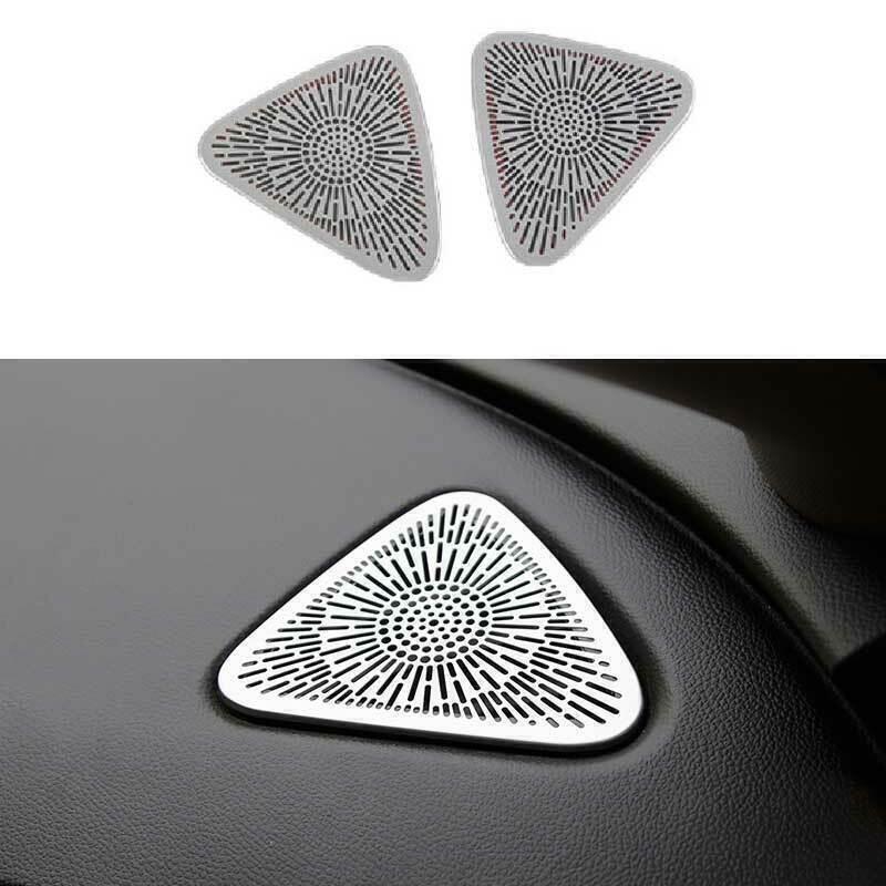 For Chevrolet Malibu Silver Steel Console L&R Air Outlet Vent Trim 2PC 2016-2021