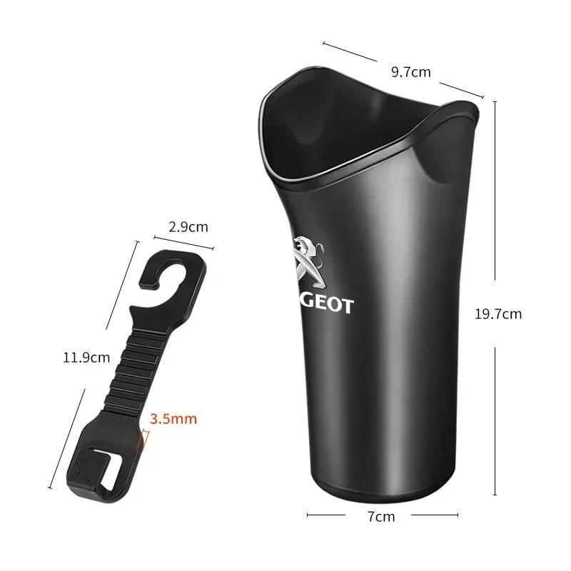 Styling auta Úložný box do auta Organizér na deštníky a odpadky Kbelík Pro Peugeot 206 308 307 208 207 3008 2008 508 407 301 406 408 607
