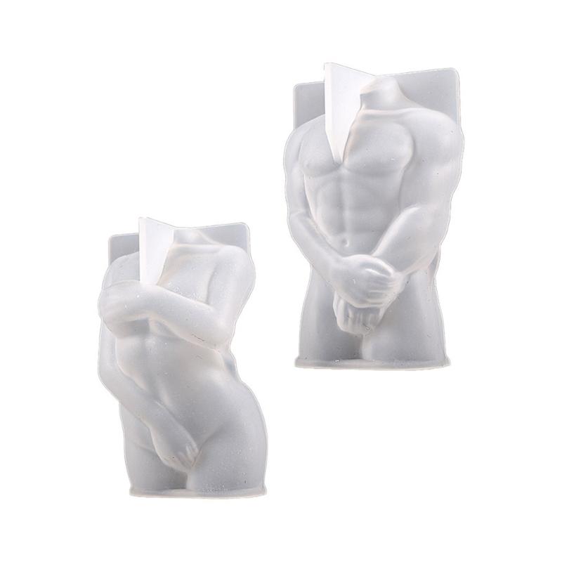 3D Statue Kerze Silikonform für Handgemachte Desktop-Dekoration Gips Epoxidharz Aroma Kerzenform für Heimdekoration