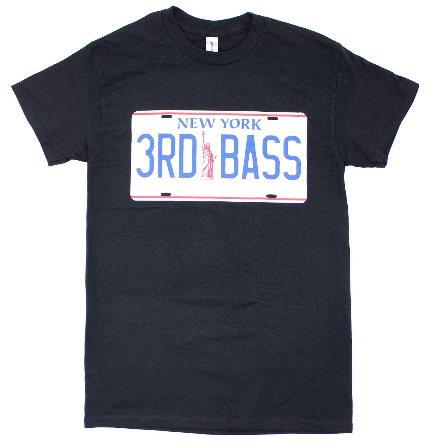 Men s 3rd Bass License Plate T-shirt Small Black XXXL
