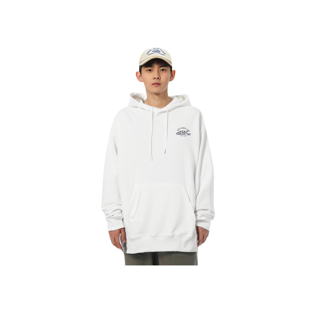 Anta Felpa con cappuccio in pile comoda traspirante versatile ampia da uomo Felpe bianco carta 152448701N-1