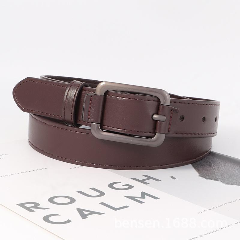 

Cool Edgy Black Jeans Belts Student Waistband Adjustable Length Adult Young коричневий