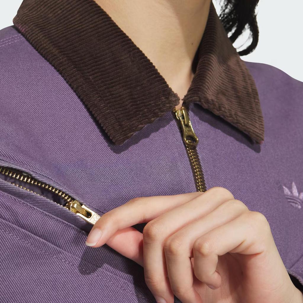 adidas Originals Wash Pad Jacket Women Jackets Dark-Gray Violet Gold JW9577