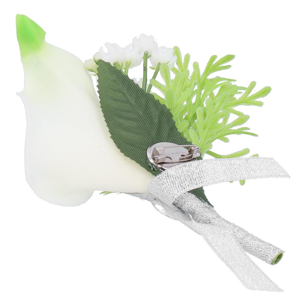 Artificial Flower Wedding Corsage Groom   Boutonniere Brooch Wedding Party Decor