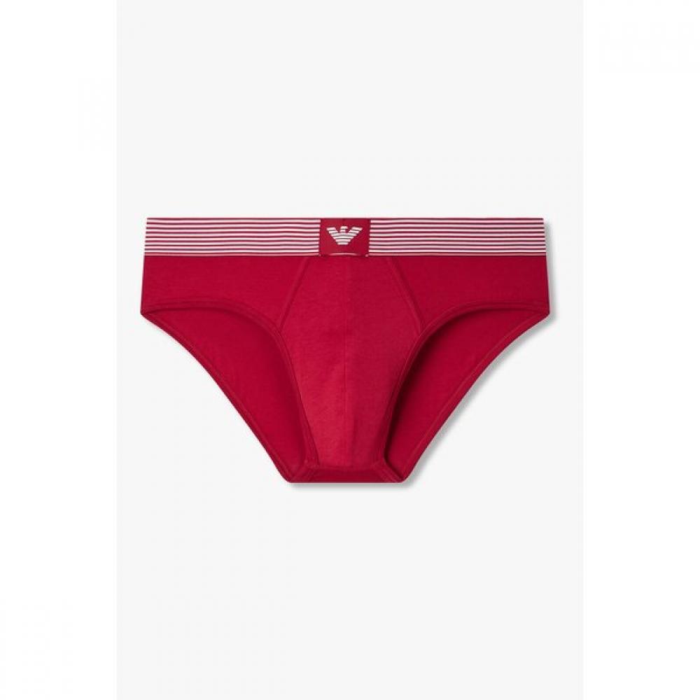Emporio Armani Men S Stripe Cotton Brief 0816111048 S(95)