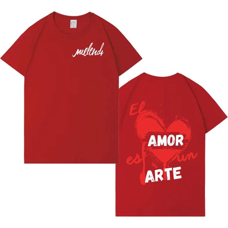 Singer Melendi Tour 2025 Trendy Graphics Tshrit Mens Womens Pop Oversized Tops Hiphop Aesthetic Casual Cozy Tshrits Streetwear