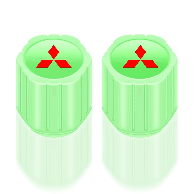 Leuchtende Auto-Reifenventilkappen Fluoreszierend Motorradrad Reifen Auto Styling Für Mitsubishi ASX Lancer L200 Pajero Attrage Mirage