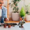 Dinosaur Statue Garden Decoration Mini Resin Gnome Figurines Sculptures Patio Lawn Yard Animal Statue Desk Easter Ornaments