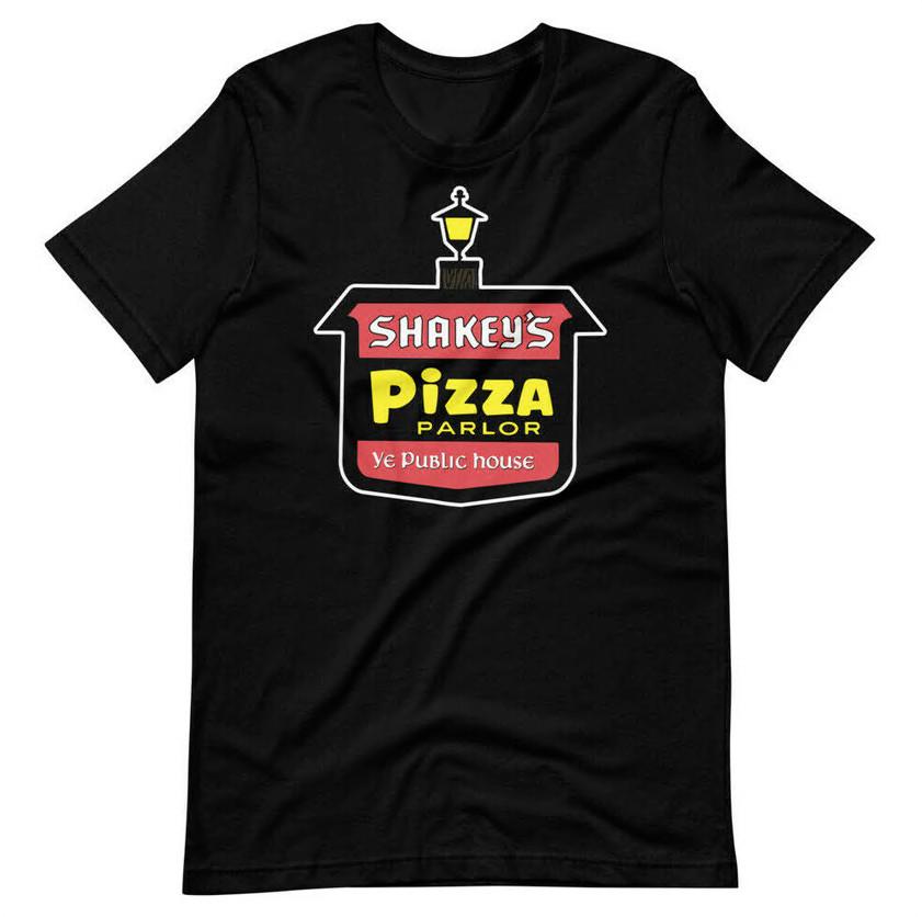 SHAKEYS PIZZA 70s Style Tee Shirt Short-Sleeve Unisex T-Shirt Unisex T-Shirt XXXL