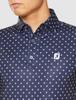 FootJoy Modern Classic Engineered Print Short Sleeve Shirt, Navy, Men's XL (80438-XL)