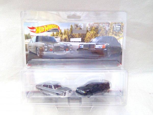 Hot Wheels Premium 72 280 SEL 190E Mercedes-Benz 4.5 / Mercedes-Benz 2.5-16 2-Pack