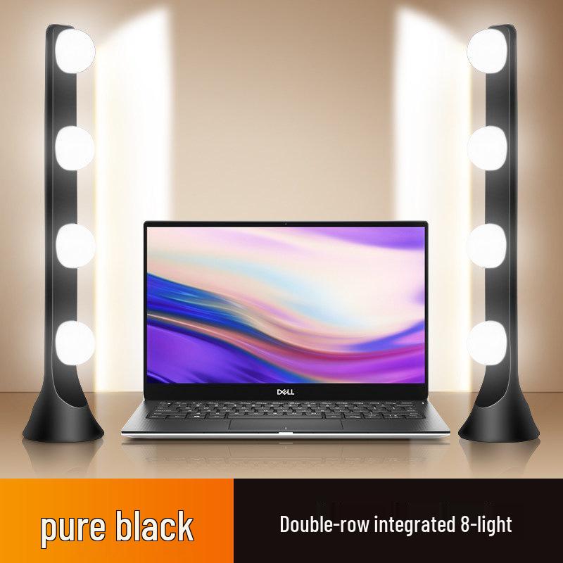 Streamer Desktop Fill Light: Double Row LED for Professional Live Room, Video Background, and Atmosphere.