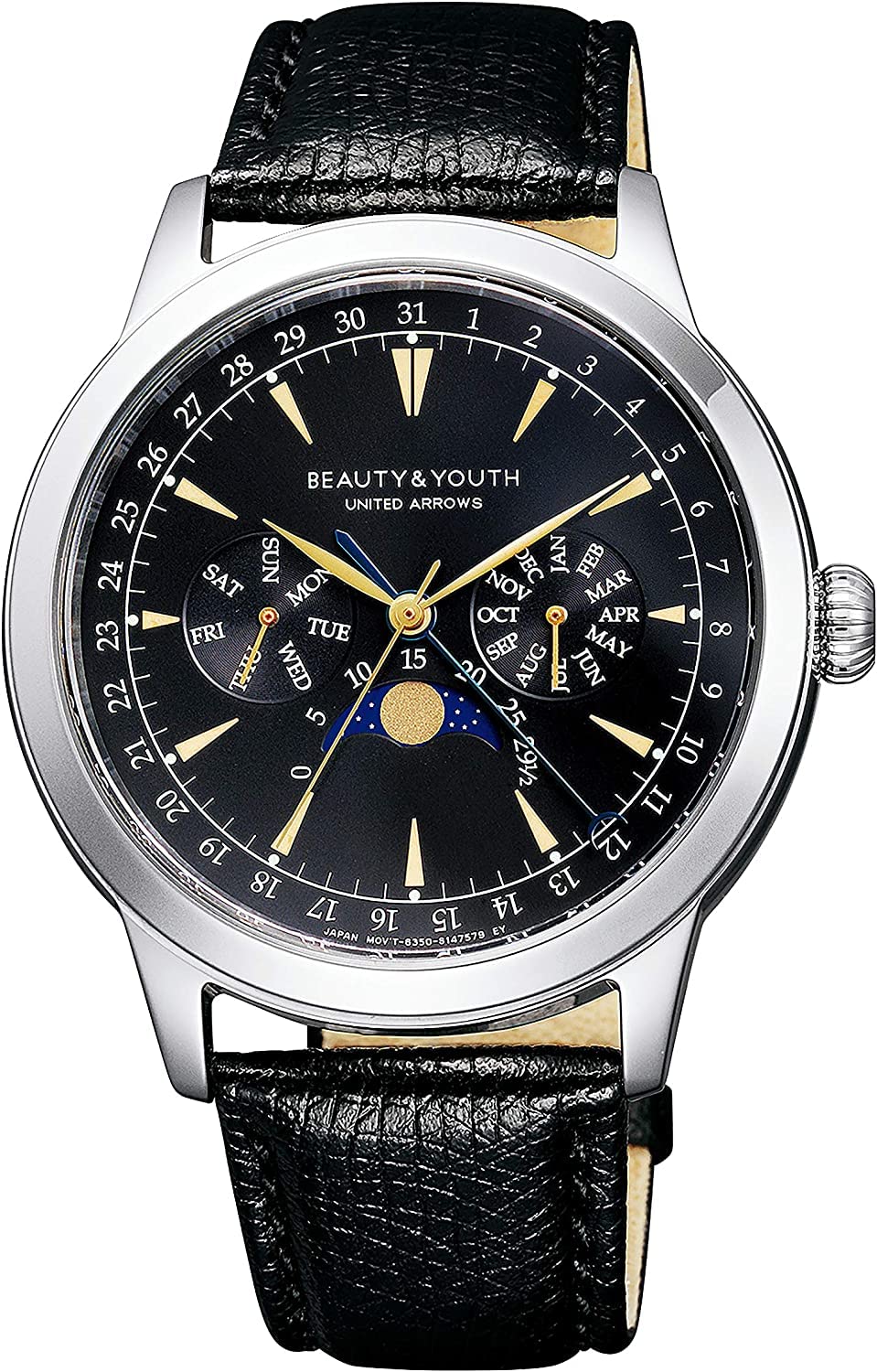 

Годинник UNITED ARROWS Beauty Youth United Arrows Moon Phase Black Limited Model BEAUTY&YOUTH & BH5-218-50 [Елемент]
