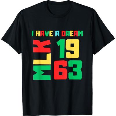 Martin Luther King Jr. Day I Have a Dream MLK Day 1963 Cotton Men T Shirt S