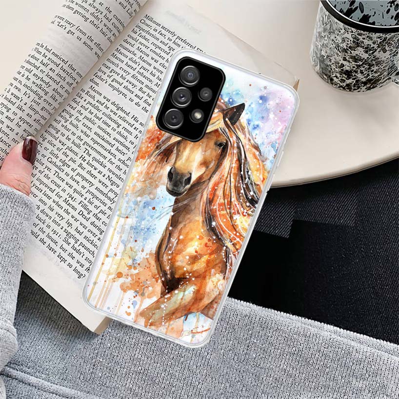 

Animal Oil Painting Cute Horse Phone Case for Samsung Galaxy A17 A16 A15 A14 A13 A57 A56 A55 A54 A53 A37 A36 A35 A34 A33 A26 A25 Samsung A03