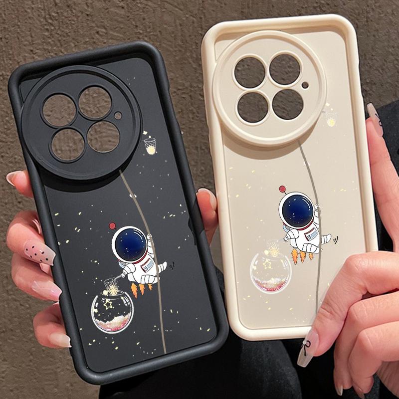 Star Astronaut Pattern Anti-Fall TPU Soft Case For OnePlus 13 12 13R 13T 12R ACE 5 3 2 11R Lens Protection Silicone Shockproof Matte Phone Cover