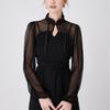 Long Sleeve Shawl Collar for Women Breathable Tulle for Camisole Dress