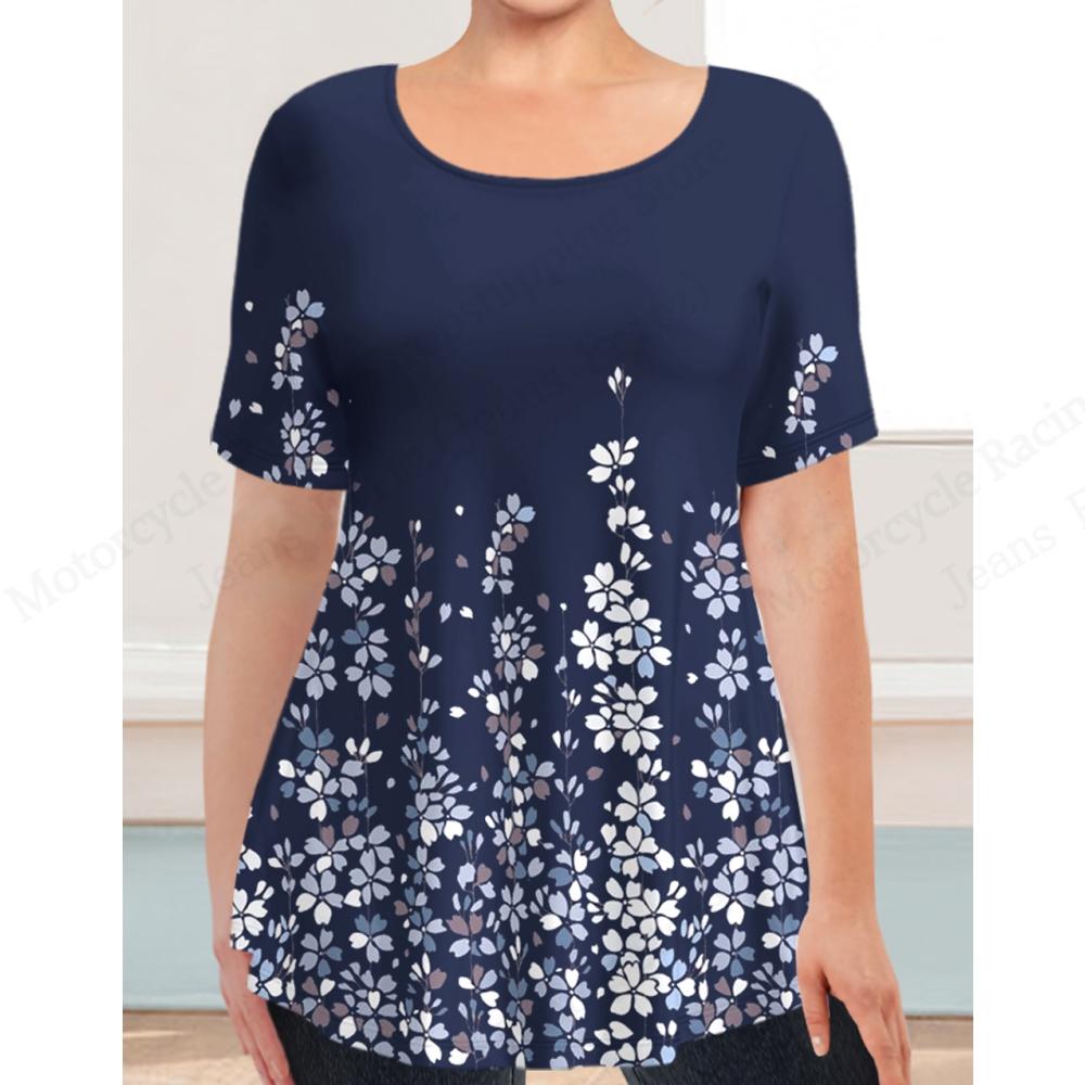 Casual Short Sleeved Printed Fashionable Oversized 3D Top Pattern T-shirt for Men Comfortable Summer Round Neck