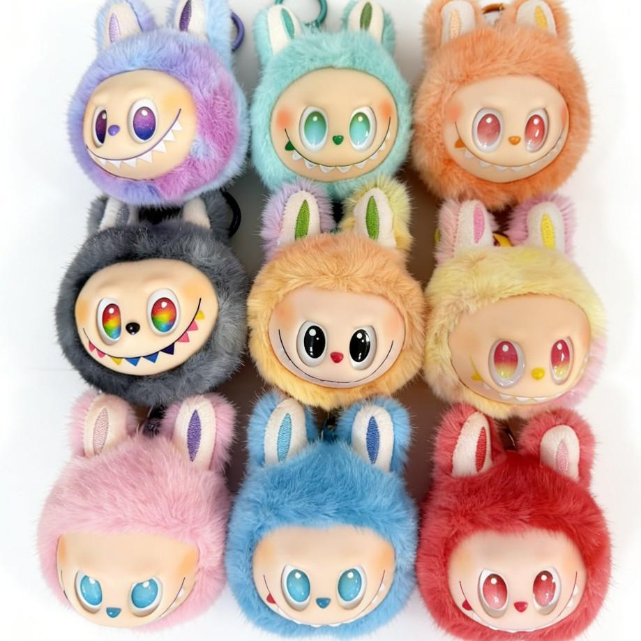 Elk Three Generations Baby Dolls, Trendy Plastic Dolls, Rainbow Fur Teddy Bear Handmade Box, Blind Box