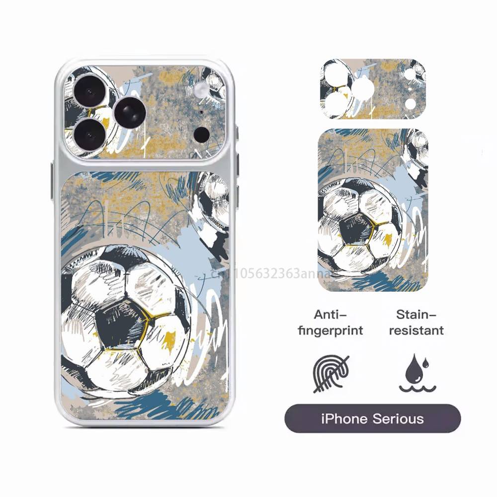 Feuer Fußball Fußball Ball HD/Matt Vollabdeckung Folien Für iPhone 17 Pro Max 17 Pro