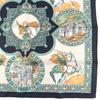 Pristine HERMES Scarf LE TRIOMPHE DU PALADIN Style Card Included Multicolor Silk Used