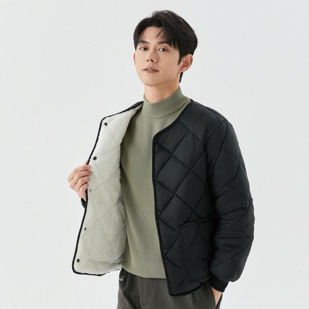 Winter Men's Students Fattened and Enlarged Thickened and Padded Warm Long-sleeved Cotton Clothing Men's Cotton Clothing Tops 2333