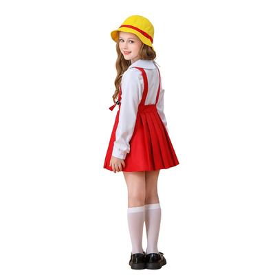 Cherry Maruko Cosplay Children Anime Girl Skirt Performance Student Suit Sailor Suit