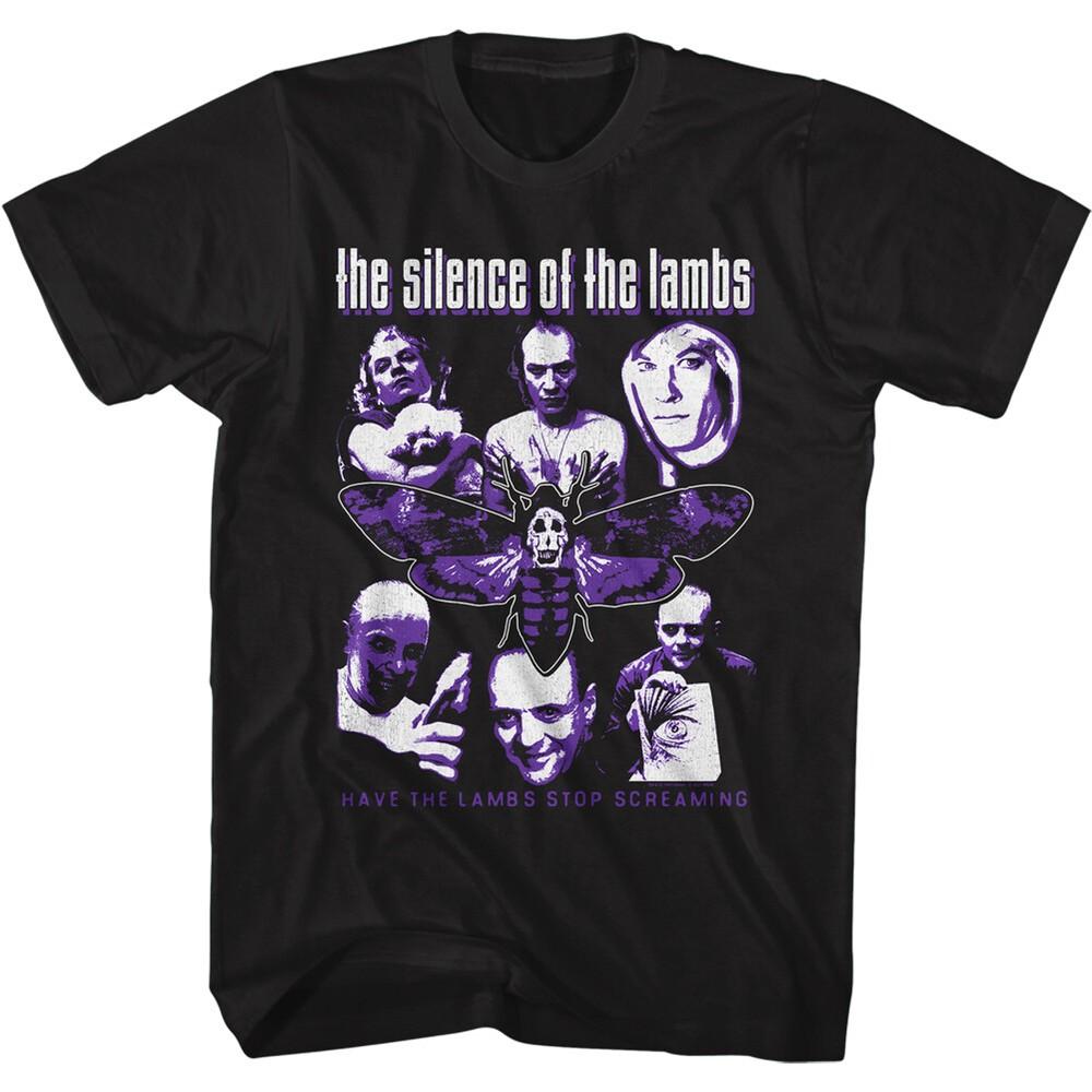 Silence of the Lambs Movie T-Shirt Adult Collage Hannibal Men Black Cotton Unisex T-Shirt S