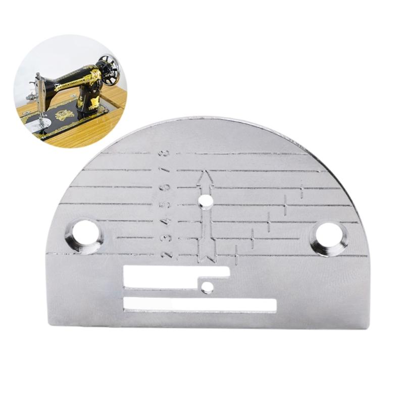 Sewing Machine Presser Foot Plate Cover Sturdy Metal Throat Plate With Ergonomic Treadles For Home Crafting