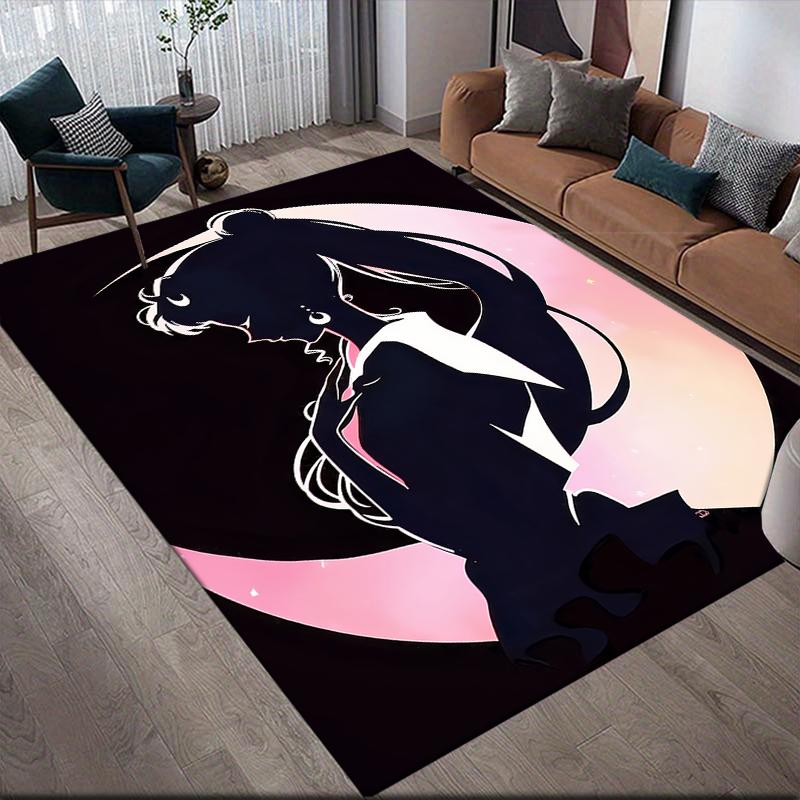 Sailor Moon Sailor Mercury Area Rug, Sailor Moon Fan Soft Carpet, Ideal Gift.chl