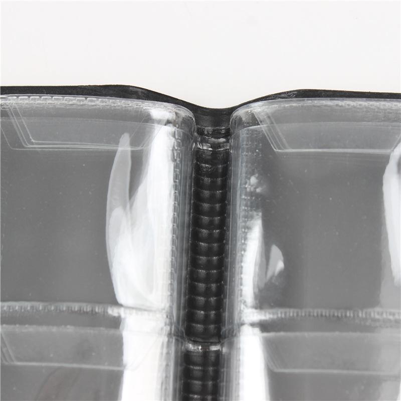 60-Pocket Mini Coin Collection Album Portable Coin Protective Holder Compact Storage Binder with Clear PVC Pages