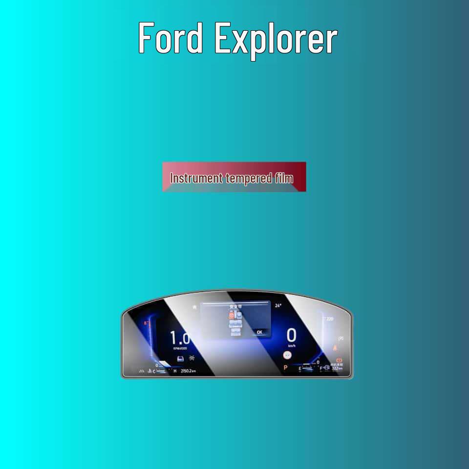 Tempered Glass Protector for 25 Ford Explorer A/C and Console Display Screens