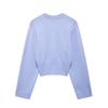 Fashion Style 2024 Fall and Winter New Women's Ribbed Wide Sleeve round Neck Long Sleeves Plain Stitch Knitwear 5536133