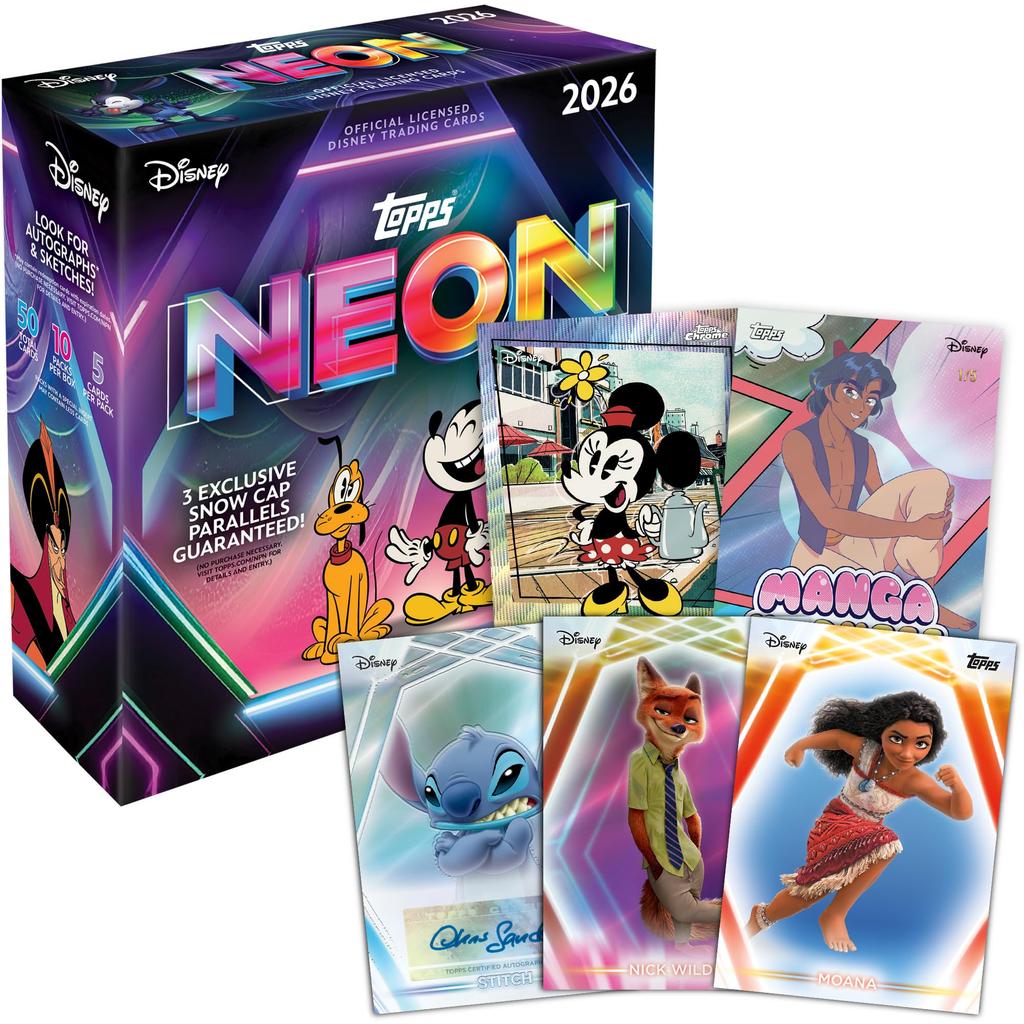 2026 Topps Disney Neon Factory Seal Mega - - Box.
