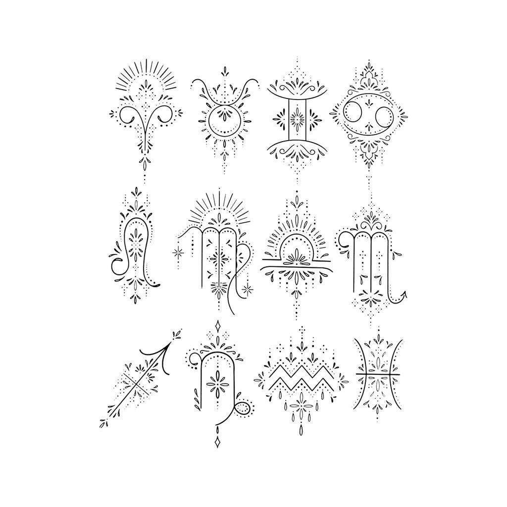 Advanced Sense Thorns Sun Moon Lotus Totem Crown Butterfly Love Flower Arm Waist Tattoo Sticker