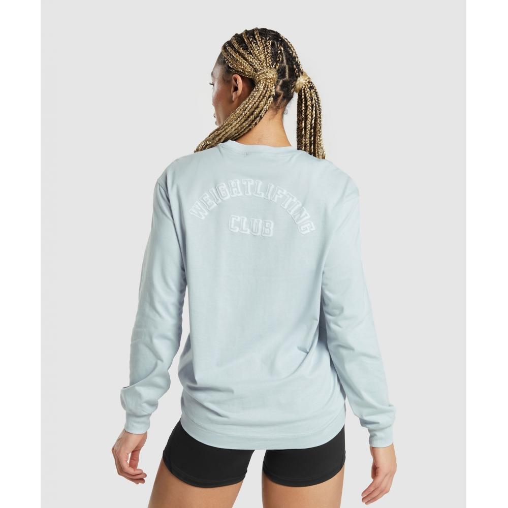 

GYMSHARK Тяжелая атлетика Топ с длинными рукавами Fresh Blue B8A8Q UCMN XXL