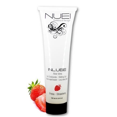 Lubrifiant comestible fraise nuei 100ml - parfum:fraise