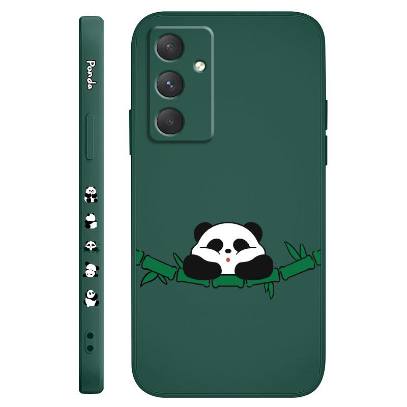 

Bamboo Panda Phone Case For Samsung Galaxy A16 A06 A55 A35 A25 A15 A05 A05S A54 A34 A24 A14 A04 A04S A04E 4G 5G Cover Samsung A54 5G темно-зелений колір