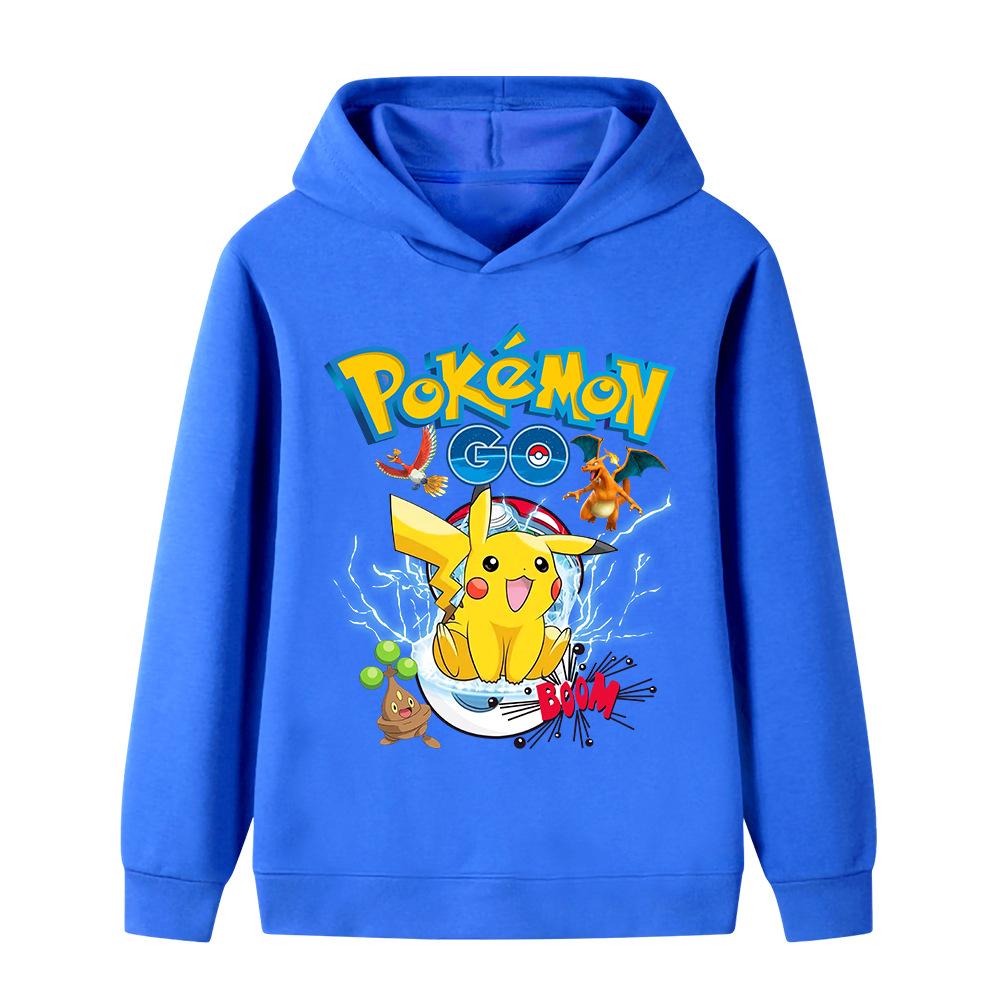 Children's Loose Sweatshirt Cartoon Print Boys' Warm Hoodie Casual Fashion Hoodies Sweatshirts Girls
