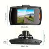 2.4-inch In-car DVR Dash Camera, Wide-angle Night Vision HD Video Recorder, Suitable for All Car Models.