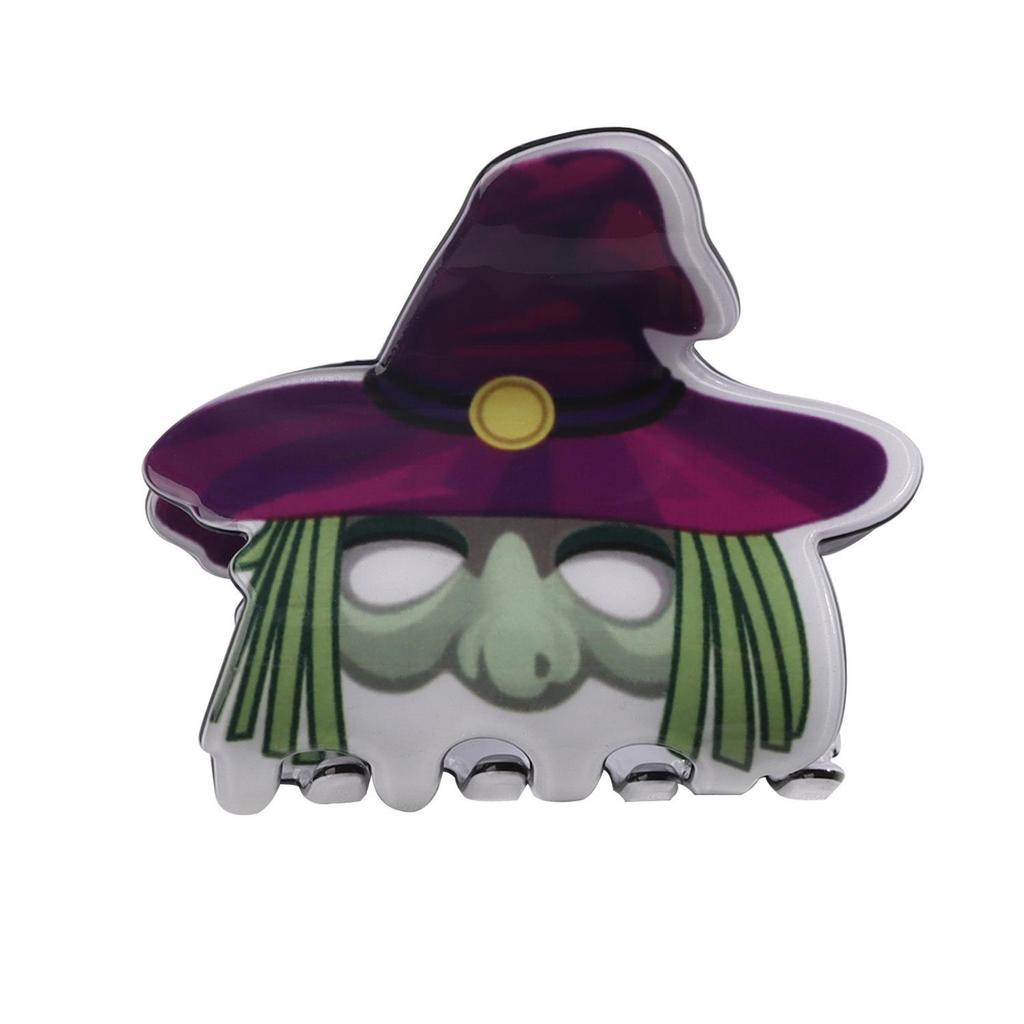 Bamboo Yao Halloween Pumpkin Bat Hair Claw Clip – Women's Autumn & Winter Jewelry