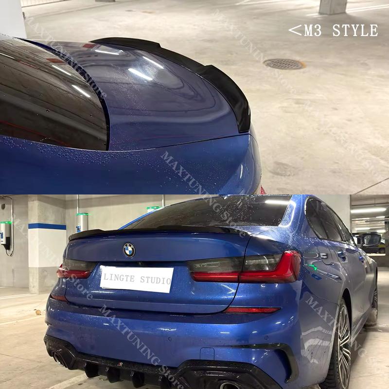 M3 M4 Style Rear Trunk Spoiler Wing Tuning For BMW 3 Series G20 320i 325i 330i M340i M340d 2019-2024 Car Body Kit Accessories