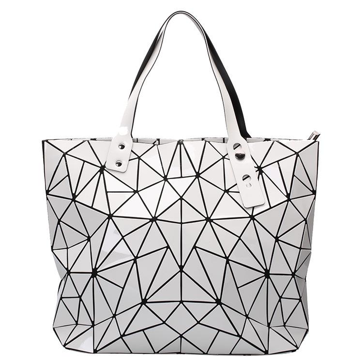 Новая женская сумка через плечо Ромб большой вместимости геометрическая разнообразная повседневная белый 3109₽