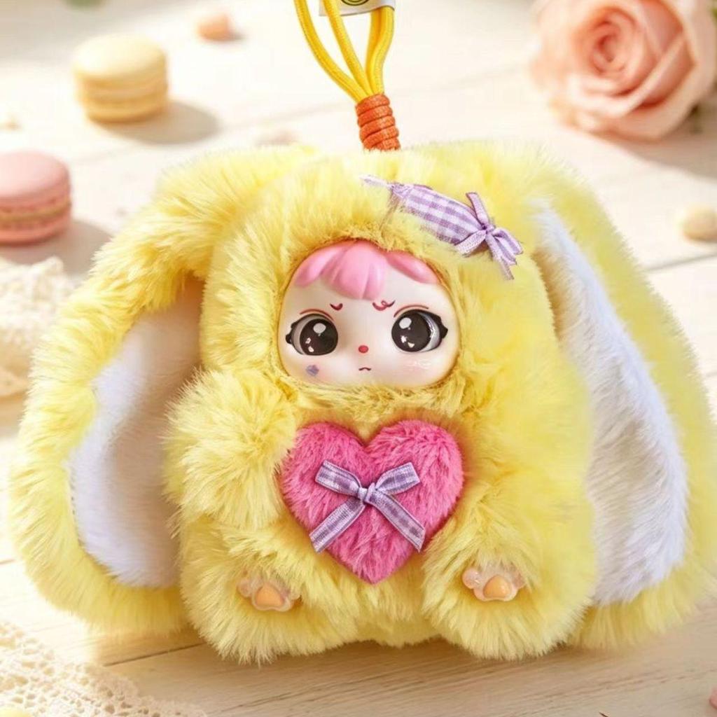 Cross-Border Sweetheart Rabbit Doll Face Plush Toy Pendant