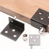 1pair Stainless Steel Pivot CT Corner Codes Silver Bushing Concealed Hinges Drawers Door Hinges