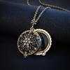 Collana con lente d'ingrandimento Ciondolo in lega di rame per i nonni per offrire il miglior regalo