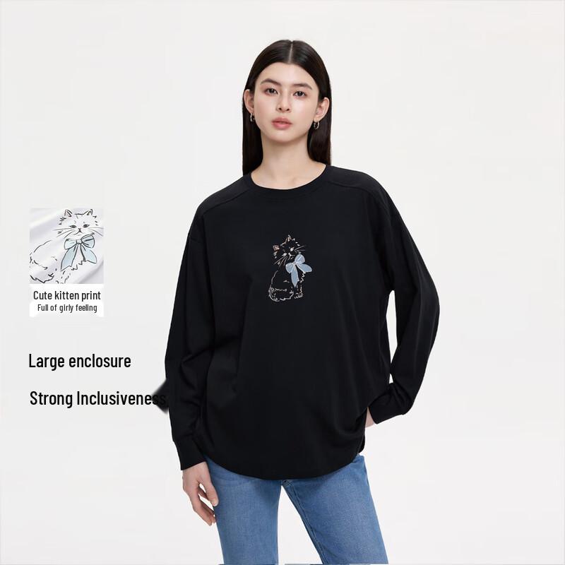 FivePlus Women's Long Sleeve Round Neck T-shirt