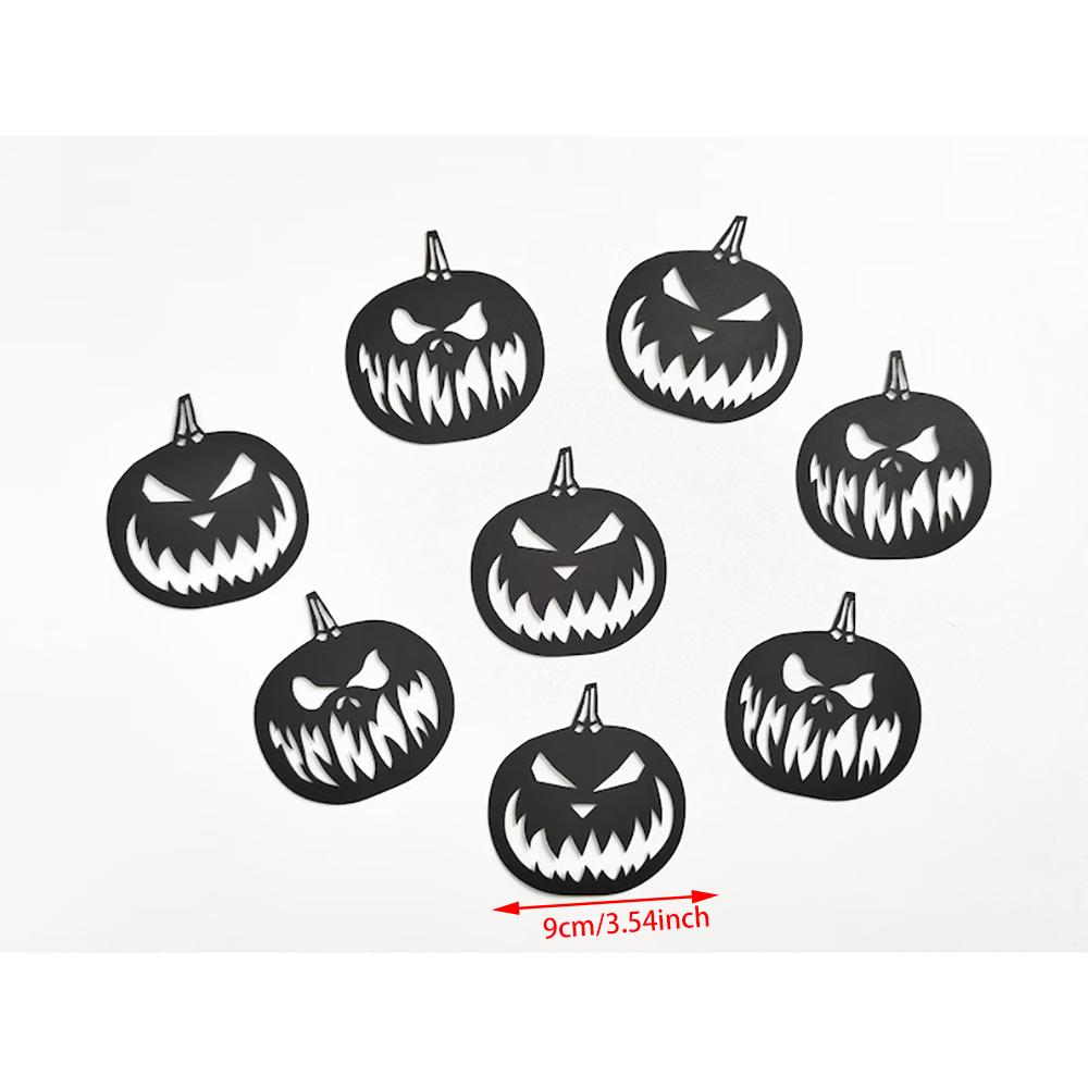 Spooky Halloween Pumpkin Garland Banner Halloween Party Fireplace Mantle Wall Backdrop Home Decor Birthday Autumn Decor Supplies